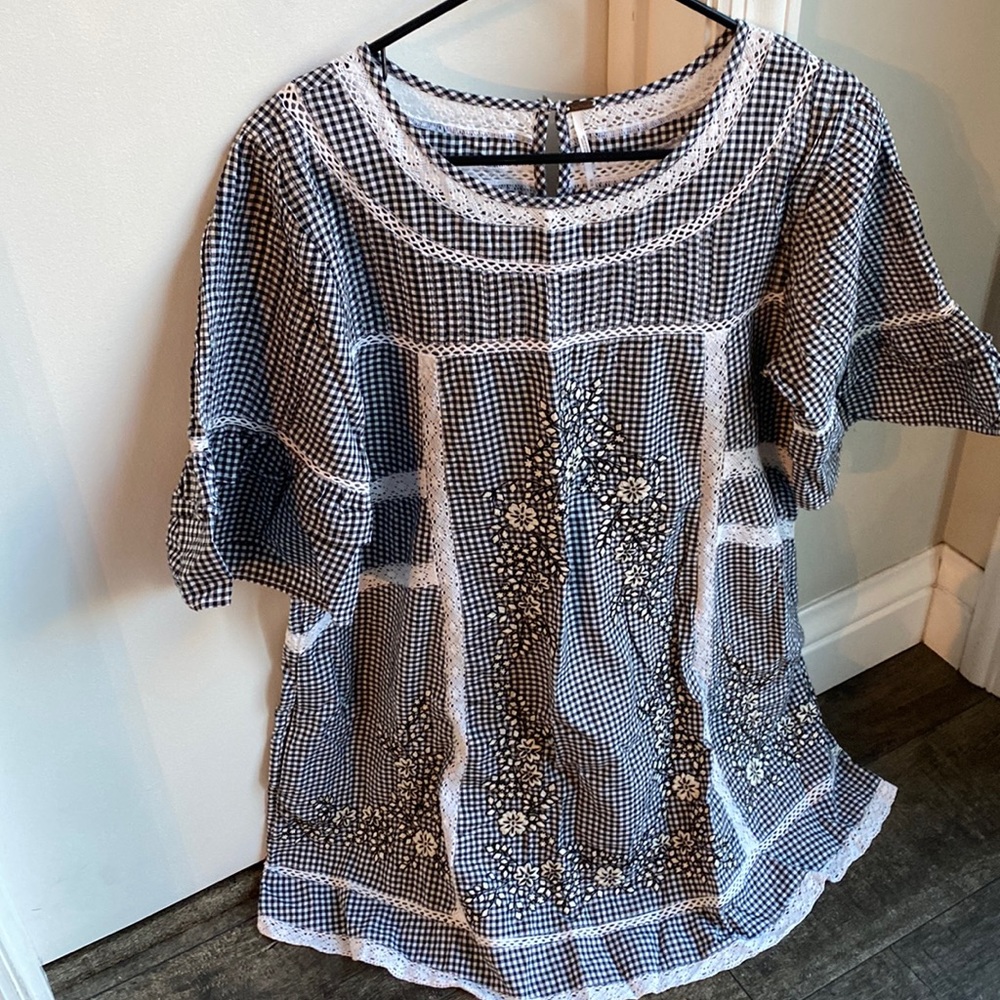 Free People Gingham Dress